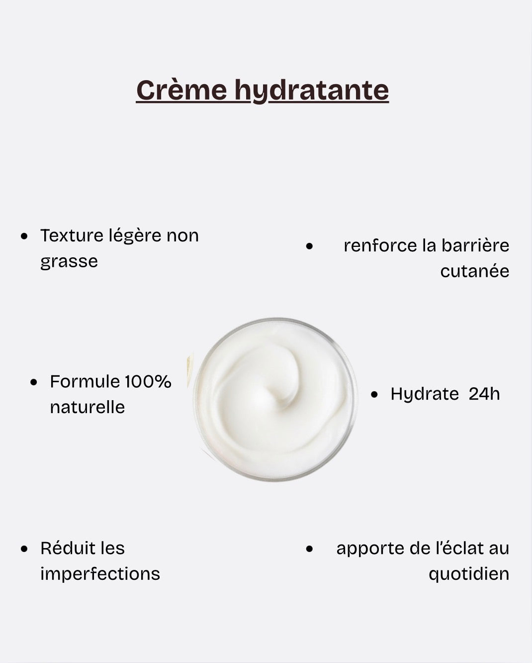 Crème hydratante anti-taches